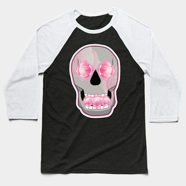 Skull Baseball T-Shirt by BoonieDunes